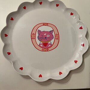 Cat Themed Dinner Plate  (Set of6) 10.5 inches (new‎ from Pillowfort) (p/x)
